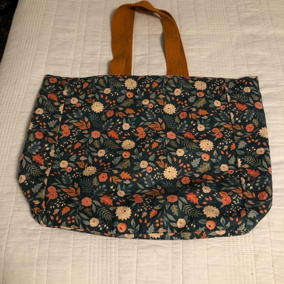 Autumn canvas tote - Picture 1 of 9